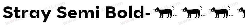 Stray Semi Bold字体转换